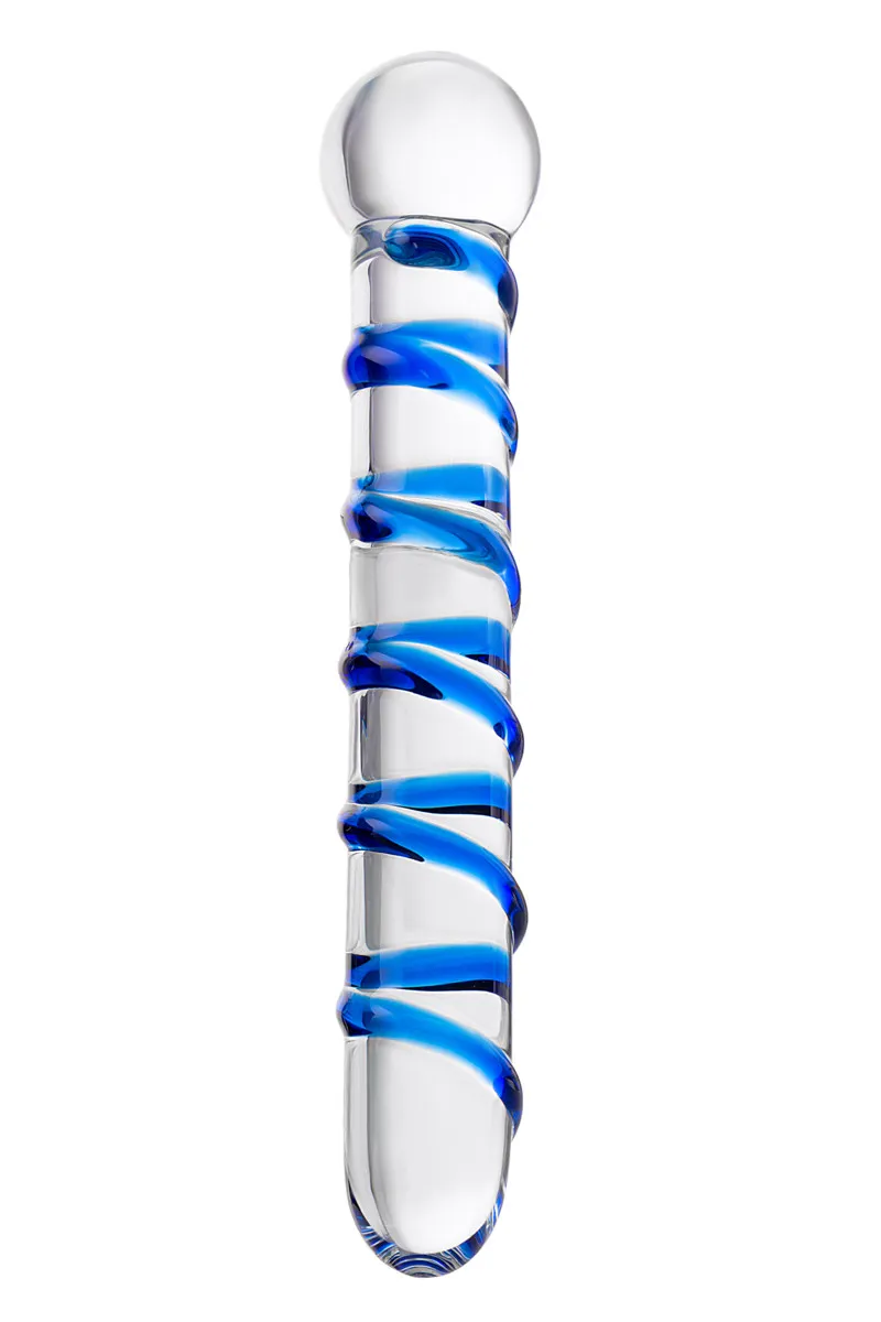 Двусторонний фаллоимитатор SEXUS GLASS, 19 см, Ø 3,5 см, прозрачный