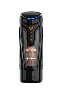 Инновационный мастурбатор Warrior с пенетрацией и массажем бусинами