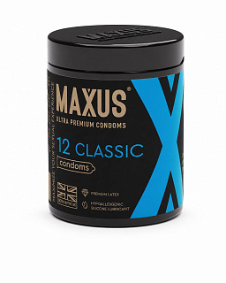 Презервативы MAXUS Classic №12 с железном кейсе, классические X-Edition, 12 шт