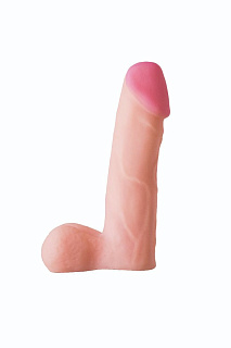 Насадка на страпон с коннектором BLACK LINE L 16 см, Ø 3,7 см