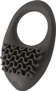 Перезаряжаемое эрекционное виброкольцо Pure Passion Stellar Black