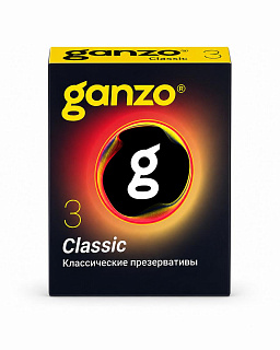 Презервативы Ganzo Classic, 18.5 см, 3 шт.
