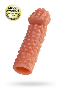 Насадка на член KOKOS с дополнительной стимуляцией, реалистичная, Ø 4,5 см