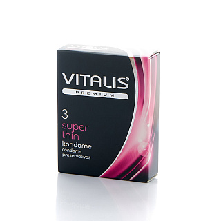 Презервативы Vitalis Premium super thin ультратонкие №3