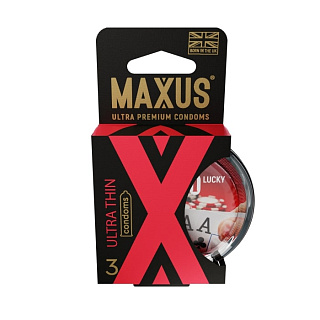 Презервативы в пластиковом кейсе ультратонкие MAXUS Sensitive, №3