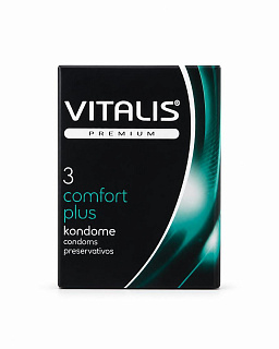 Презервативы Vitalis Premium comfort plus контурные анатомической формы №3