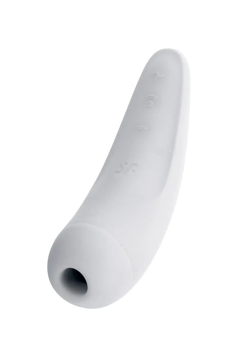 Вакуумный стимулятор Satisfyer Curvy 2+, белый