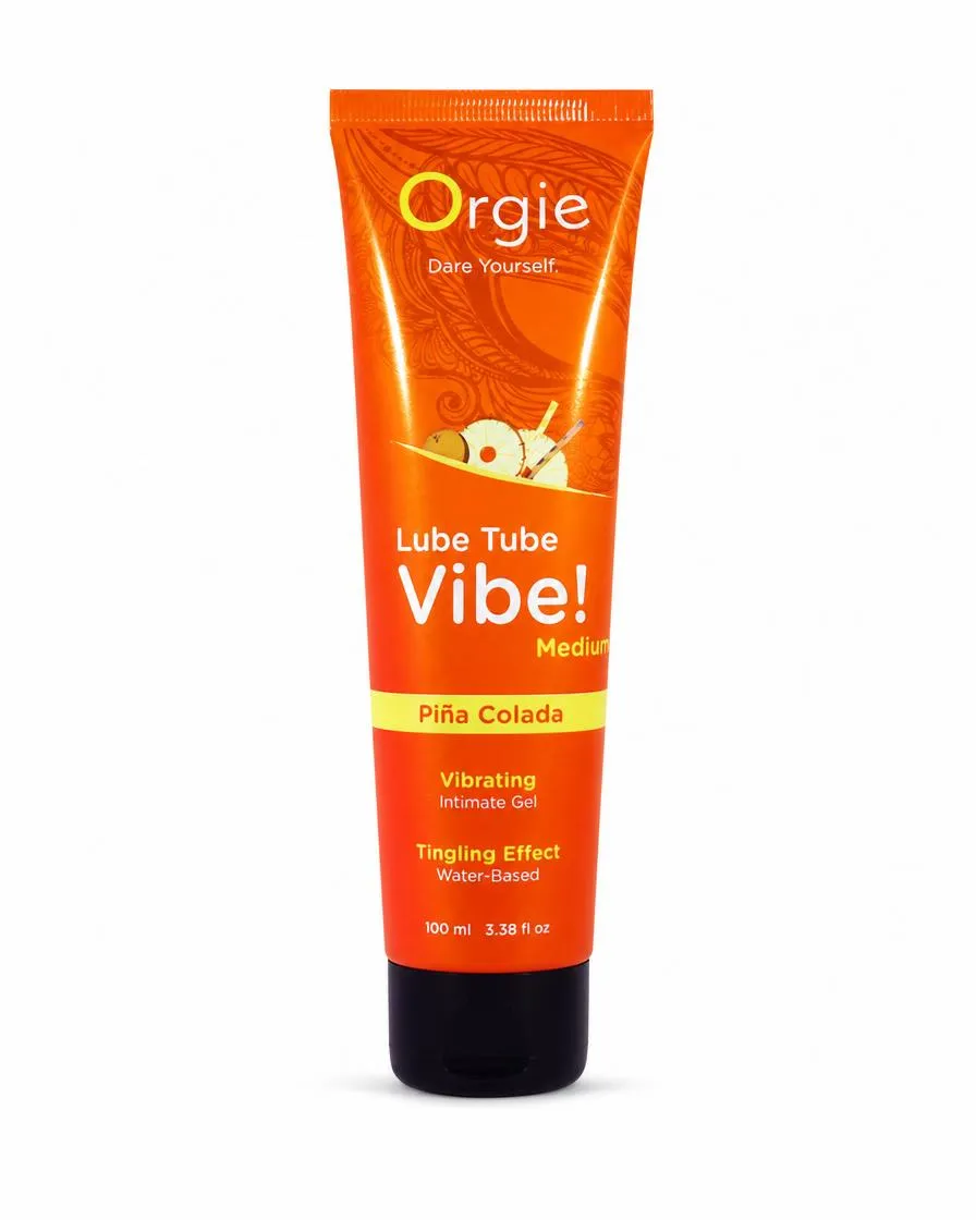 Лубрикант с эффектом вибрации на водной основе Orgie Lube Tube Vibe Medium Pina Colada, 100мл