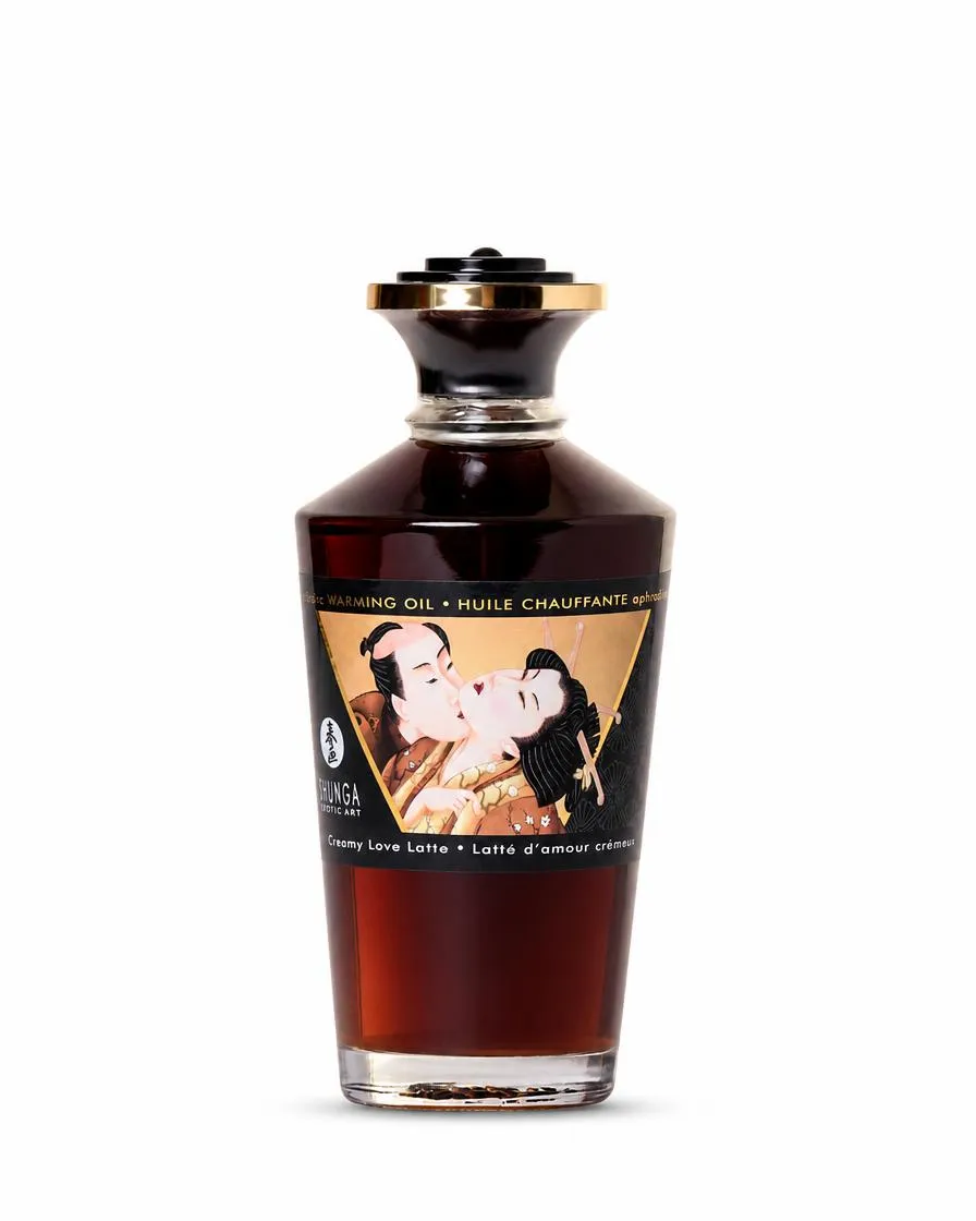 Масло для массажа Shunga Afrodisiac Warming Сливочный Латте, разогревающее, 100 мл