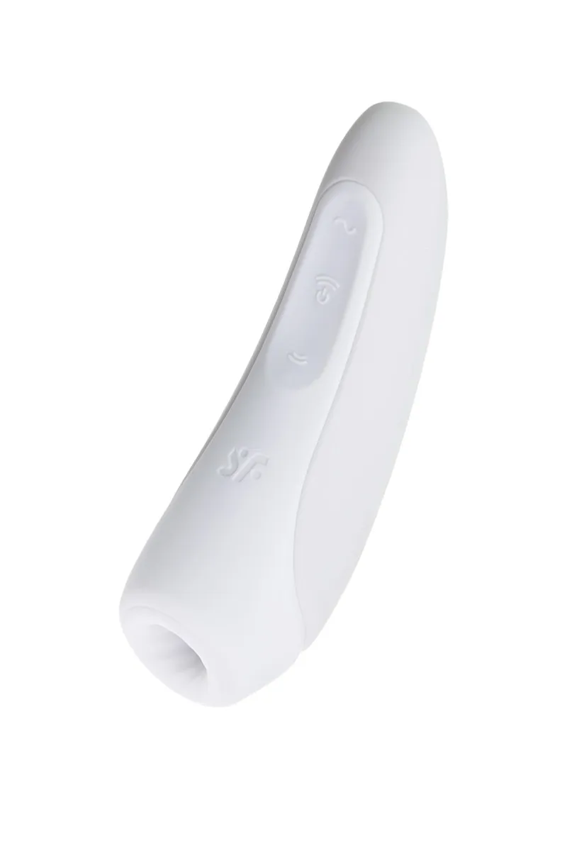 Вакуумный клиторальный стимулятор Satisfyer Curvy 1+, белый