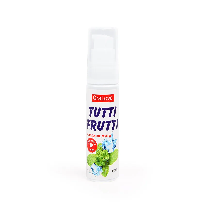 Оральный лубрикант Tutti Frutti со вкусом сладкой мяты 30г