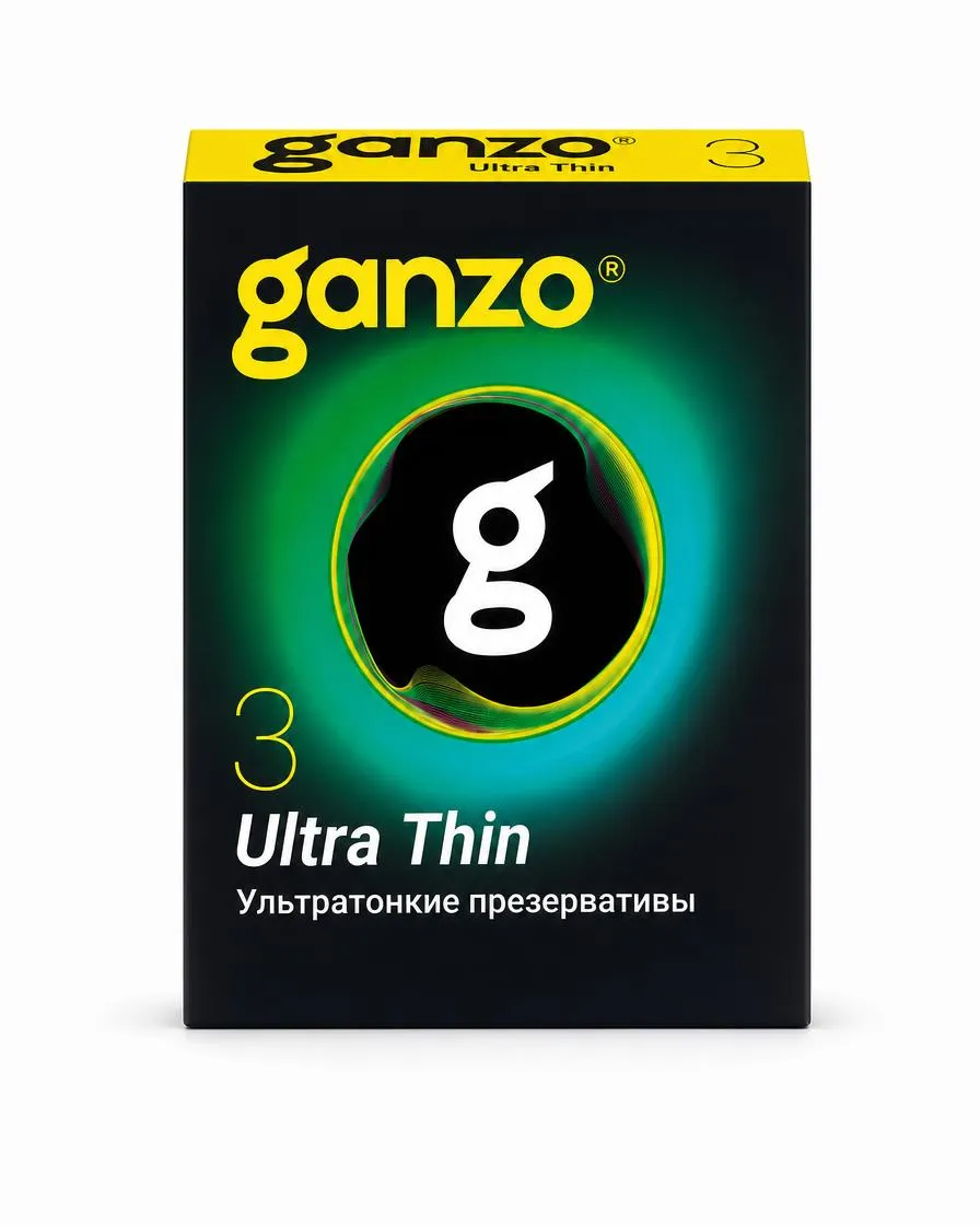 Презервативы Ganzo Ultra Thin, 18 см, 3 шт.
