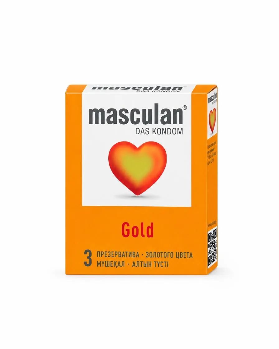 Презервативы Masculan 5 Ultra, золотого цвета, №3