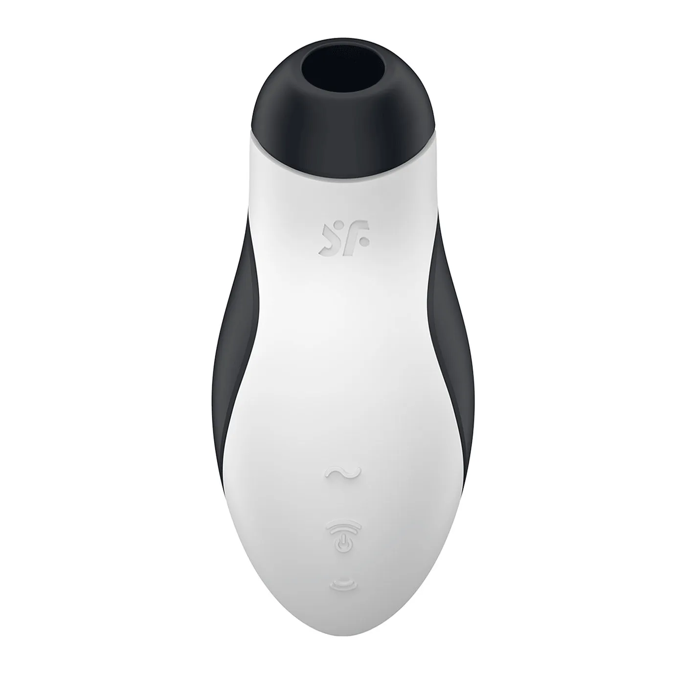 Вакуумно-волновой стимулятор с вибрацией Satisfyer Orca, черно-белый