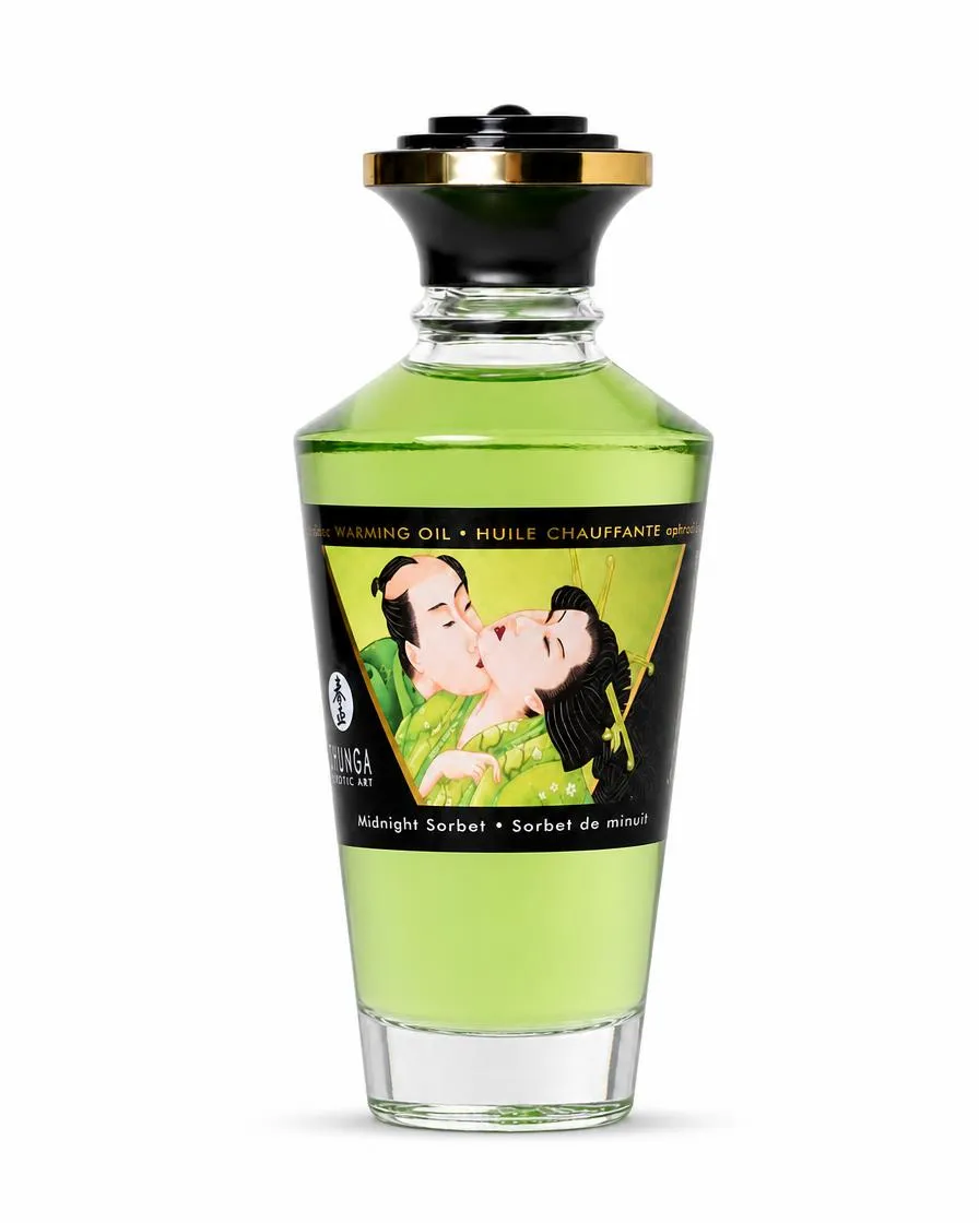 Масло для массажа Shunga Afrodisiac Warming Щербет, разогревающее, 100 мл