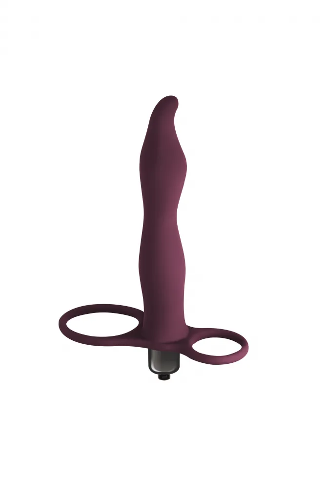 Вибронасадка для двойного проникновения Pure Passion Flirtini Wine red