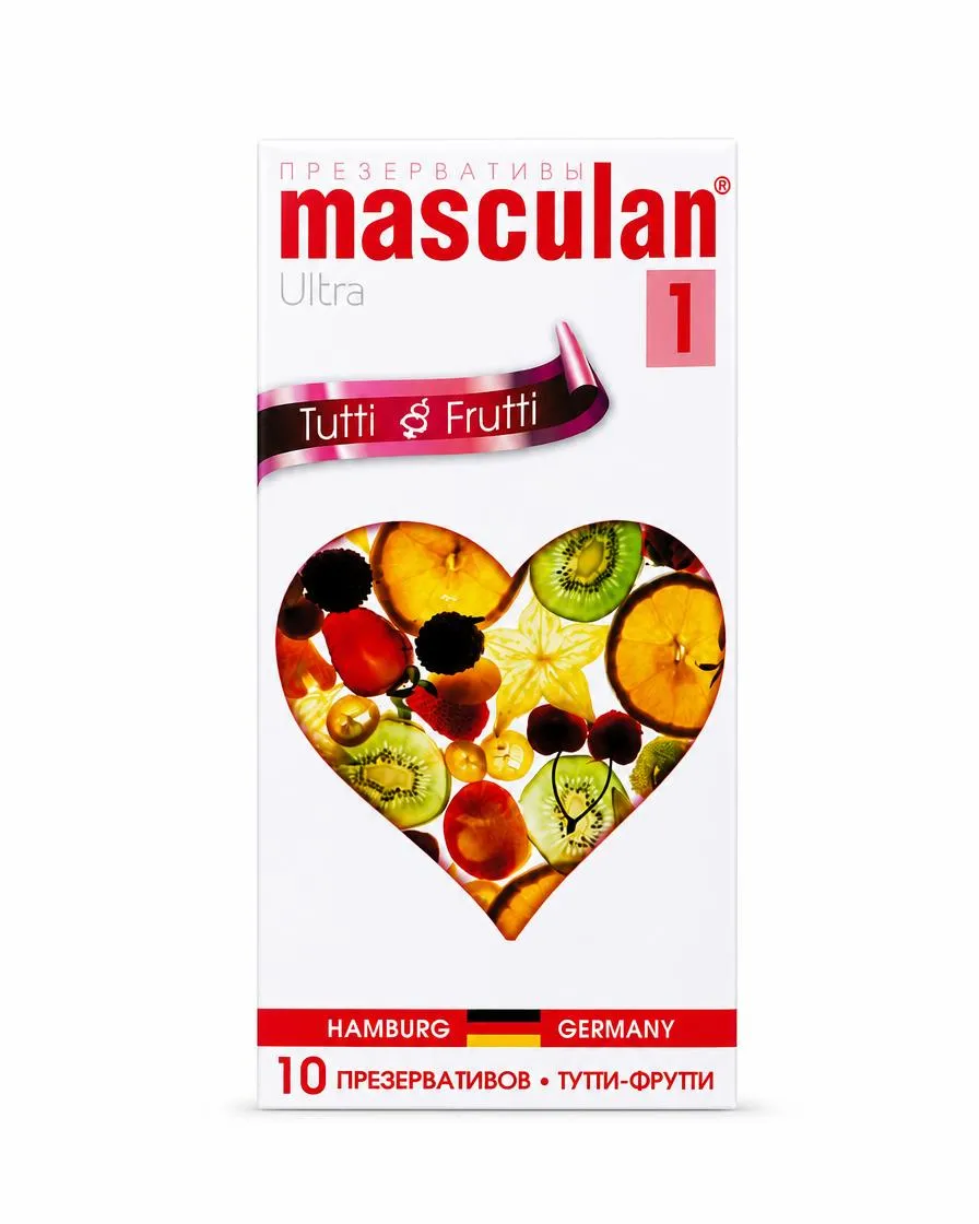 Презервативы Masculan Ultra 1, тутти-фрутти (Tutti-Frutti), №10