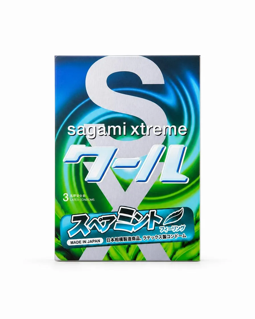 Презервативы Sagami, xtreme, Mint, 3 шт.