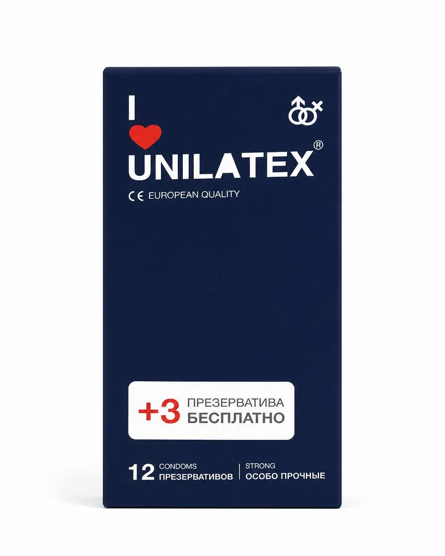 Презервативы Unilatex Extra Strong 12+3шт