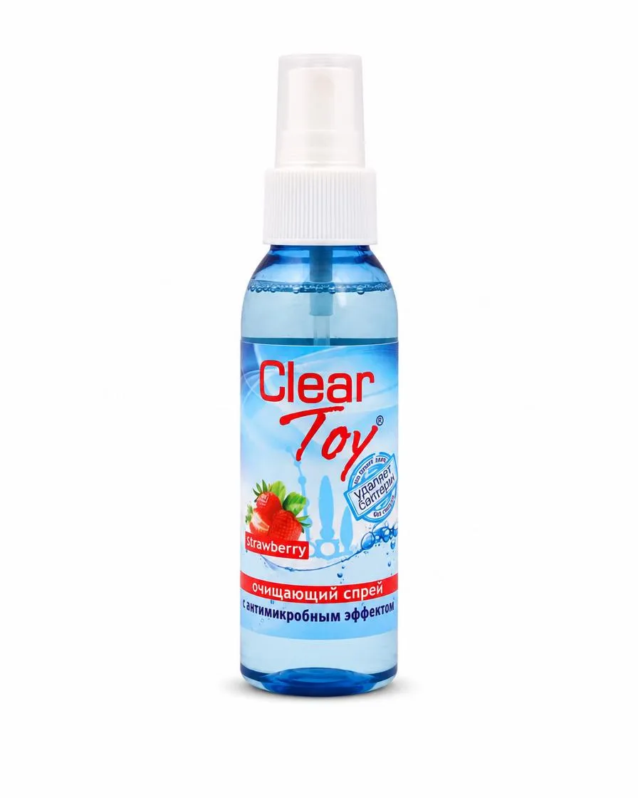 Очищающий спрей ''CLEAR TOYS STRAWBERRY'' с антимикробным эффектом, 100 мл