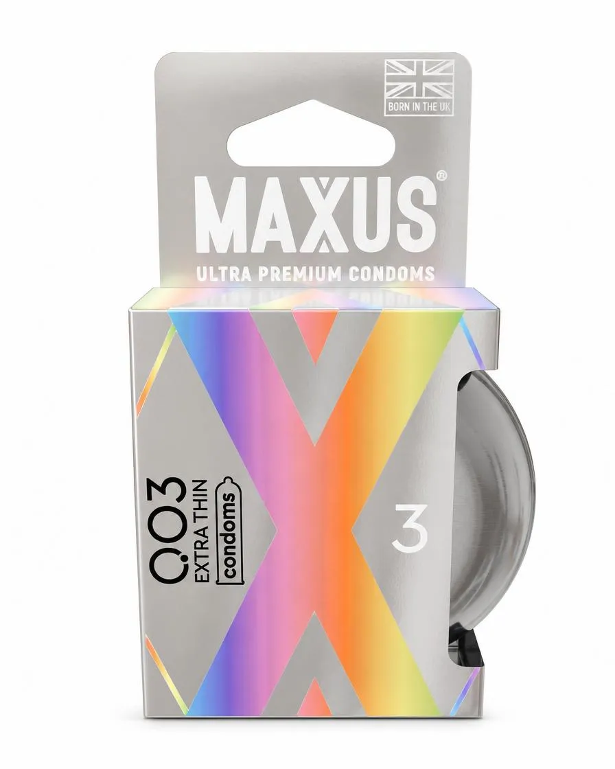 Презервативы MAXUS 003 №3 в железном кейсе, экстремально тонкие, 3 шт