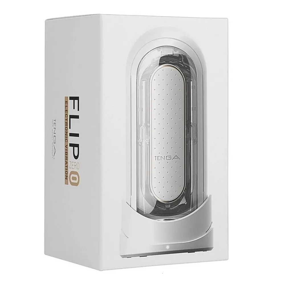 Мастурбатор с вибрацией Tenga Flip Zero белый
