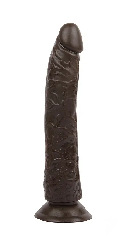 Фаллоимитатор Erowoman realistic, 19 см, Ø 3,2 см, коричневый