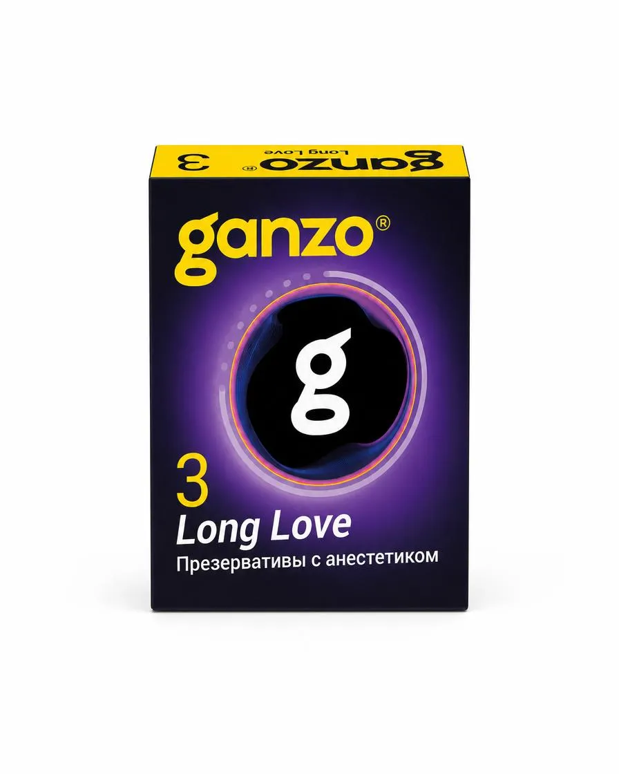 Презервативы Ganzo Long Love, 18 см, 3 шт.