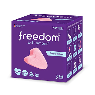 Тампоны без веревочки Freedom Normal - 3 шт