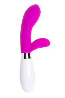 Вибратор с клиторальным стимулятором TOYFA A-Toys Mady , Силикон, Розовый, 20,4 см