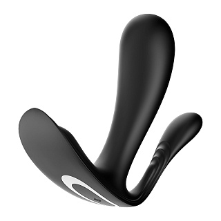 Вибратор Satisfyer Top Secret+, вкладыш в трусики, черный