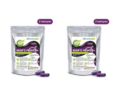 Средство возбуждающее Man's Power plus, 2 капсулы — 2 упаковки