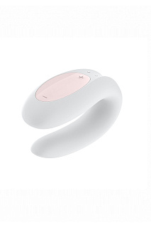Вибромассажер для Пары Satisfyer Double Joy, белый