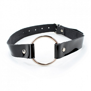Кляп кольцо из кожи BDSM Light