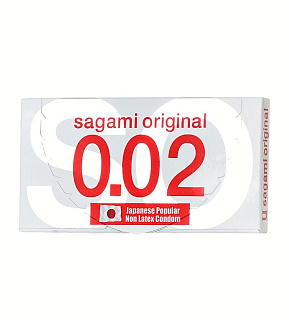 Презервативы Sagami Original 0.02, 2шт.