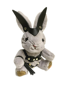 Брелок БДСМ Зайчик с плетью, цвет в ассортименте