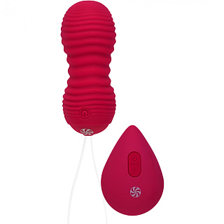 Пульсирующие виброшарики на пульте Take it Easy Era Wine Red