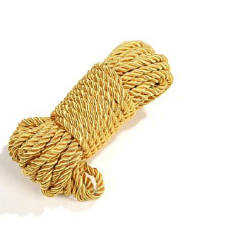 Веревка для бондажа, золотая