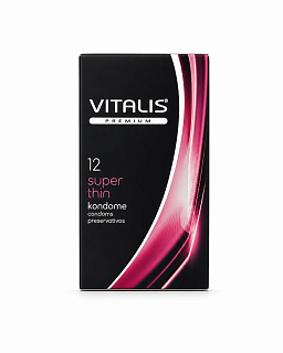 Презервативы Vitalis Premium super thin ультратонкие №12