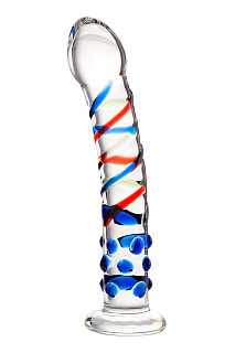 Фаллоимитатор Sexus Glass, 17 см, Ø 3,5 см, прозрачный