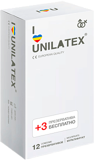 Unilatex презервативы Multifruits, 12 шт