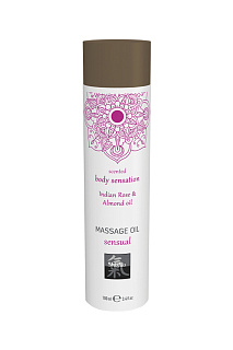 Массажное масло sensual - Индийская Роза и Масло миндаля, 100мл.