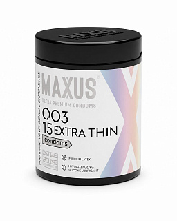 Презервативы MAXUS 003 №15 с железным кейсом, экстремально тонкие X-Edition, №15