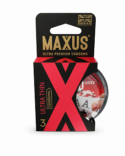Презервативы в пластиковом кейсе ультратонкие MAXUS Sensitive, №3