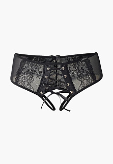 Искушающие шортики с доступом и декоративной шнуровкой спереди (Easy to love), L/XL (46-48)