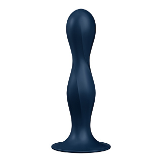 Анальная втулка Satisfyer Double Ball-R dark blue