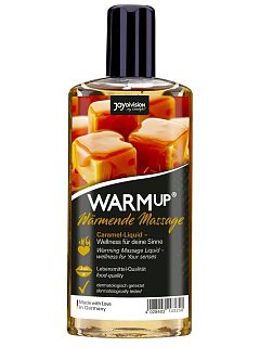 Съедобное массажное масло JoyDivision WARMup со вкусом карамели, разогревающее,150мл