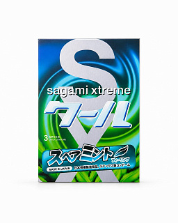 Презервативы Sagami, xtreme, Mint, 3 шт.