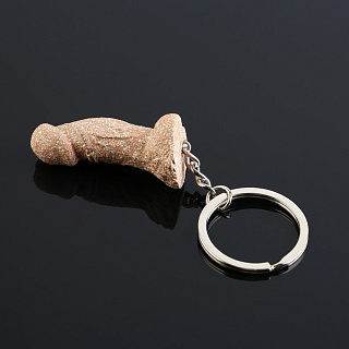 Брелок «Забей на все», мрамор, 4,5 см