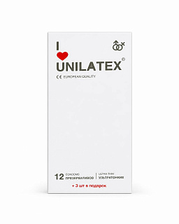 Unilatex ультратонкие презервативы, №12